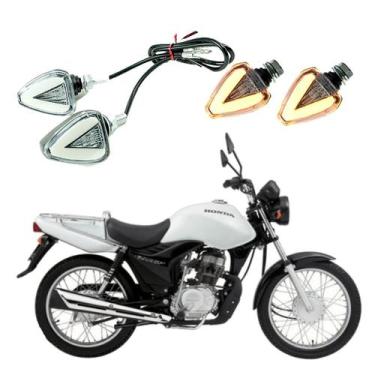Imagem de KIT 4 Setas Esportiva Pisca de Led Modelo P07 para Moto Honda CG 125 C