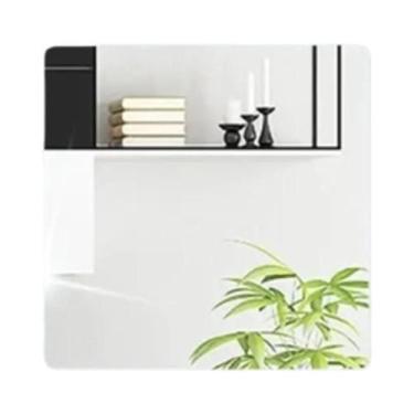 Imagem de Folhas De Espelho Autoadesivas Flexíveis Adesivos De Parede Removíveis