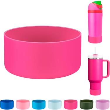 Imagem de Soledea Bota de silicone para garrafa de água infantil Owala 473 g/396 g, capa de garrafa de água antiderrapante compatível com Stanley de 590 a 1,134 g para Hydro Flask de 350 a 680 g