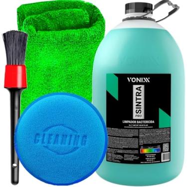 Imagem de Kit Limpador APC Sintra Pro 5l Vonixx Aplicador Espuma Pincel Detalhamento Toalha 30x30 Karbox