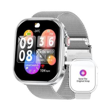 Imagem de Relógio Inteligente Bluetooth Masculino Com Tela Grande LIGE 2.01 HD M