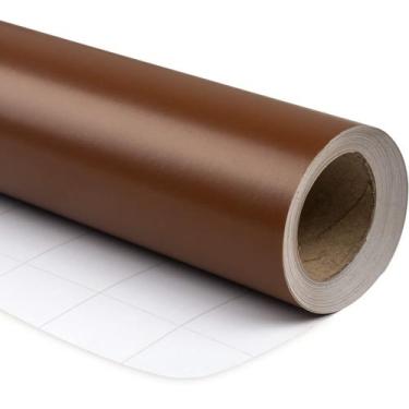 Imagem de Papel de embrulho RUSPEPA Chocolate Brown para o Natal 76cm