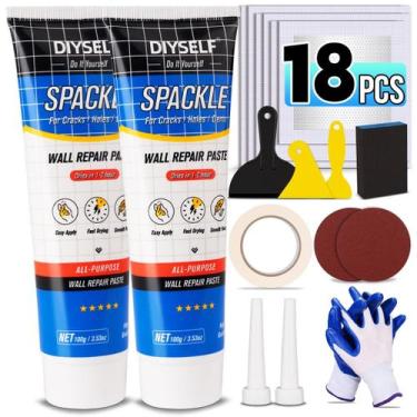 Imagem de Kit de reparo de drywall DIYSELF para orifícios de unhas com pacote Sp