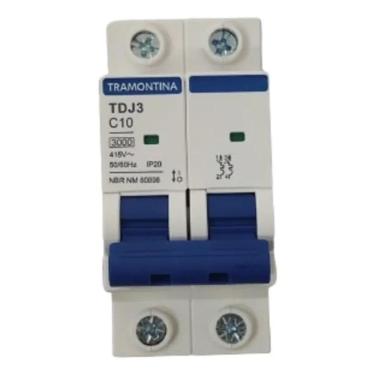 Imagem de Disjuntor Bipolar Tramontina 10A 16A 20A 25A 32A 40A 50A 6 1
