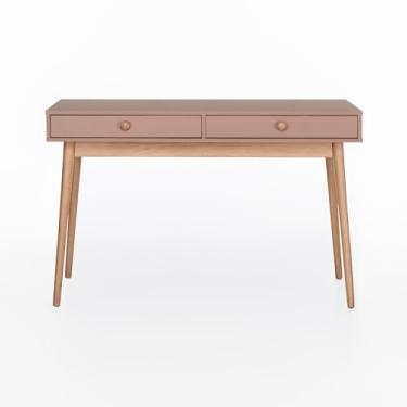 Imagem de Escrivaninha Liva 2 Gavetas 120 cm x 53 cm Rosa Blush