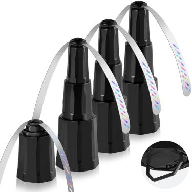 Imagem de hyxjzh Ventiladores de moscas para mesas, ventiladores de insetos com lâminas holográficas, ventilador repelente de moscas operado por bateria, mantenha as moscas longe do piquenique, churrasco