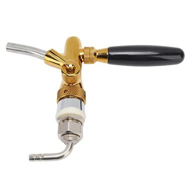Imagem de aqxreight Torneira de Chope Ajustável, Torneira de Cerveja de Aço Inoxidável Com Interruptor de Controle de Fluxo, Acabamento Artesanal e Elegante, Ideal para Bares, Hotéis, Restaurantes,