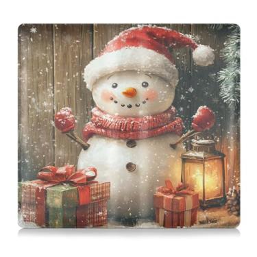 Imagem de CEBUGI Lindo porta-luvas com porta-luvas de carro e seguro de boneco de neve para organizador de documentos, 12,5 cm x 24 cm