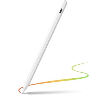 Imagem de Caneta Pencil Para Apple iPad Sensível à Inclinação, Rejeição de Palma da mão e Display de Bateria acompanha, for iPad 10/9/8/7/6th Gen, Air 11"-13"/M2/5/4/3rd, Pro 11"/12.9"/13"/M4, Mini 6/5th