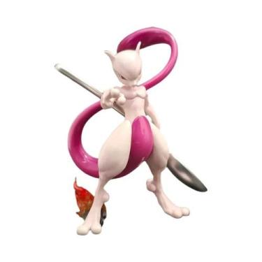 Imagem de 13cm Pokémon Mewtwo Anime Action Figure Coleção de PVC Modelo Brinqued