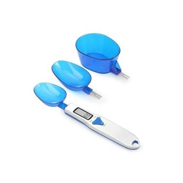 Imagem de Colher Medidora Digital com Balança 0 1g-300g 3 Colheres Detacháveis Aço Inoxidável ABS 4 Unidades oz gn ct Funções Inteligentes Ferramenta Multipropó