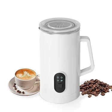 Imagem de Batedor de Leite Elétrico 4-em-1 400W 580ml Frother Quente e Frio Operação Silenciosa Aço Inoxidável -Deslizante Vaporizador para Latte Cappuccinos Ma