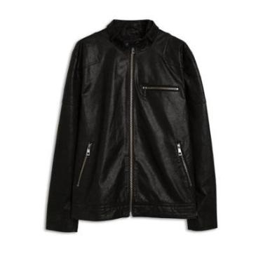 Imagem de Jaqueta Ellus Nat Leather Ace New Rider Masculina Preta-Masculino