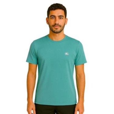 Imagem de Camisa Esporte Legal Solutio UV45+ Masculina - Verde Água P-Masculino