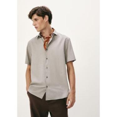 Imagem de Camisa Masculina Manga Curta Texturizada-Masculino