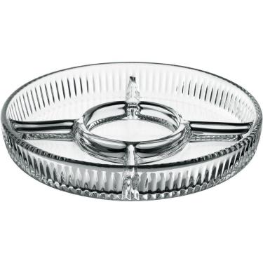 Imagem de Petisqueira Home&co Com 4 Divisoes Vidro 3x23 Tábua De Frios