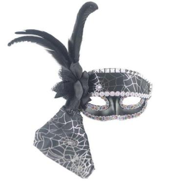 Imagem de Máscara de Natal de plástico de meia face dos Piratas do Caribe - yiwe