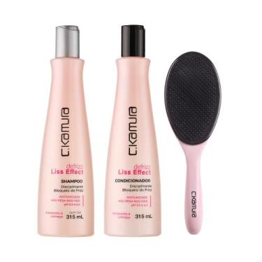 Imagem de Kit C.Kamura Defrizz com Shampoo, Condicionador e Escova Hair Free