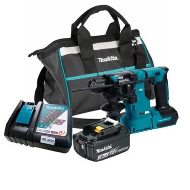 Imagem de Martelete Rotativo 18V DHR183Z Com Bateria 3Ah Makita Bolsa