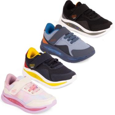 Imagem de Tênis Klin Infantil Flash Light Led Brilho Pisca Pisca, Amarelo, 28