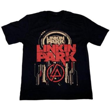 Imagem de Camiseta Linkin Park Logo Chester e Mike Blusa Adulto Hcd438 RCH, Pret