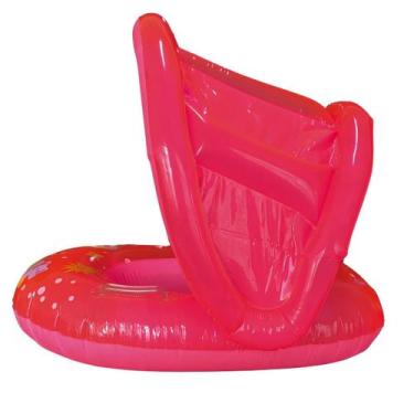 Imagem de Boia Bote Bebe Alta Cobertura Fralda Infantil Inflável Proteção UV Seg