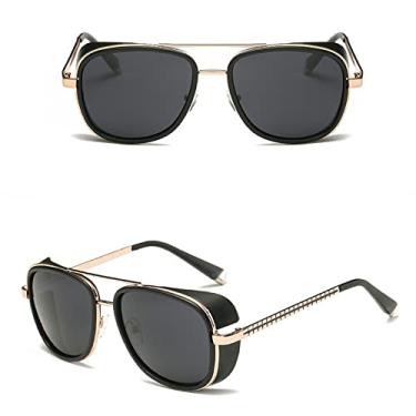 Imagem de Sunglasses Men retro Sun glasses UV400 Sunglasses Men Women Driving Fishing Retro Sun Glasses Male Metal Sunglasses For Man UV400,9,XY62,C6,china