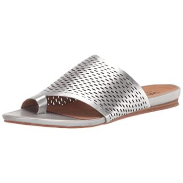 Imagem de SoftWalk Sandálias Rasteiras Femininas, Prata metálica, 10.5 Narrow
