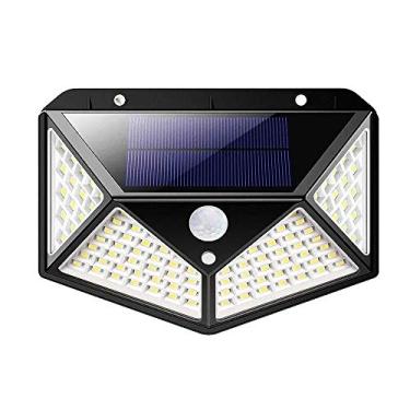 Imagem de Luminaria Solar Sensor de Movimento Presença Parede LED 3 Funçoes Lampada Prova d'Agua Iluminaçao