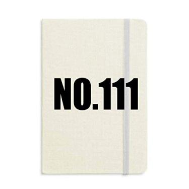 Imagem de Lucky No. 111 Caderno com nome de números, capa dura para diário clássico A5 presente