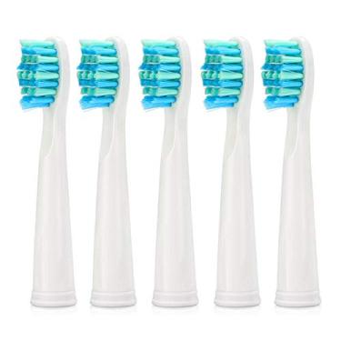 Imagem de Kit Refil Escova Elétrica Seago Sg-507 Com 05 Unidades (Branco)