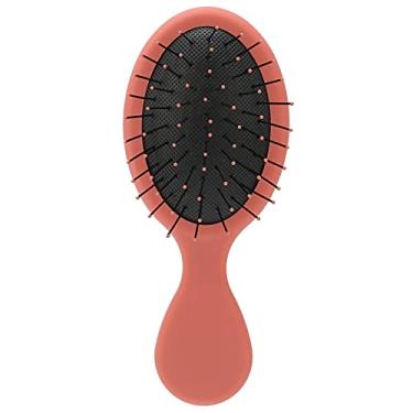 Imagem de Pente Almofada De Ar Sluffs Mini Pente Para Cabelo Brilhante Alça De Resina Pente Para Cabelo Brilhante Alça De Resina Pente Para Cabelo Liso(cor de pasta de feijão)