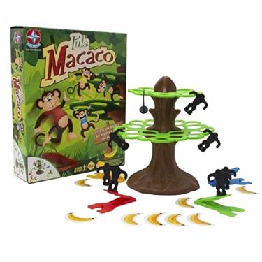 Brinquedo Pula Macacos Joguinho Infantil Com Roleta Pequeno