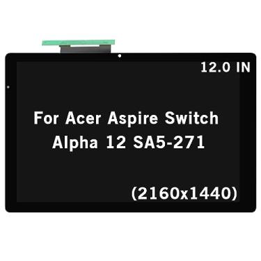 Imagem de HOYRTDE Tela de substituição de 12 polegadas para Acer Aspire Switch Alpha 12 SA5-271 SA5-271P N16P3 LCD Display Touch Screen Glass Assembly (2160x1440)