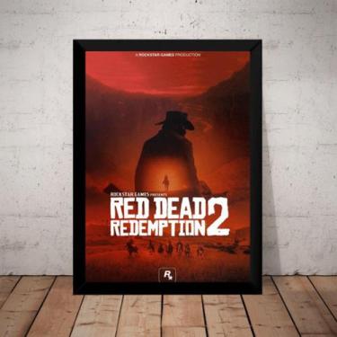 Imagem de Quadro Red Dead Redemption 2 Game Arte Poster Moldurado - Fanarte