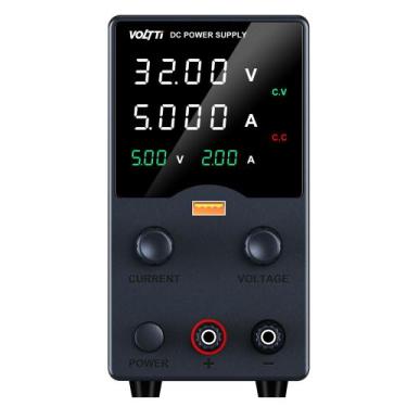 Imagem de Fonte de Alimentação de Bancada 32V 5A Voltti GA305H - Bivolt, Preta