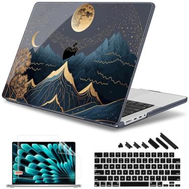 Imagem de May Chen Compatível com Macbook Pro 14 Polegadas Case 2023 2022 2021 Release M3 A2918 A2992 M2 A2779 M1 A2442 Pro/Max, Capa Rígida de Plástico com Capa de Teclado e Protetor de Tela, Tradicional