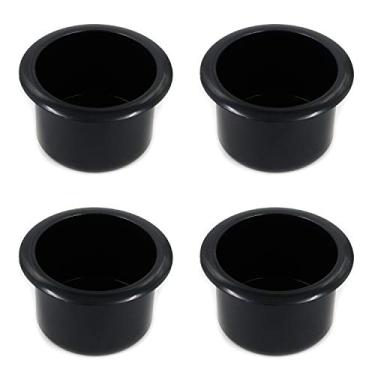 Imagem de T Tulead Suporte de copo de plástico para sofá sofá barco mesa de substituição 110 × 64 mm (tamanho externo), diâmetro interno de 85 mm, pacote com 4