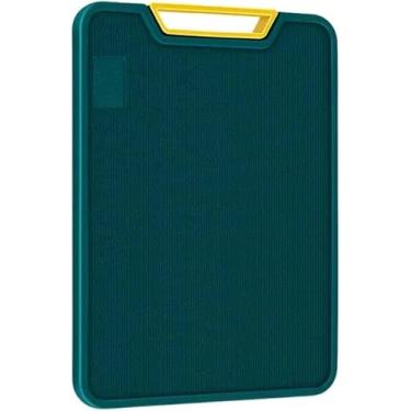 Imagem de Tábua de Corte Polietileno Plástico para Carnes Legumes Vegetais Frutas Anti bacteriana Anti Odor com Suporte Fácil de Limpar Profissional (Retangular)