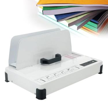 Imagem de JYXYXSCP Máquina de encadernação a quente para documentos A4/A5, aquecimento cerâmico PTC, liga até 50 mm de espessura, configurações de aquecimento de 3 engrenagens, para casa/escritório