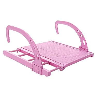 Imagem de Estante de secagem de radiador roupas arejador varanda sapateira braços ajustáveis telescópico compacto dobrável secador de lavar roupa banheiro prateleira nova