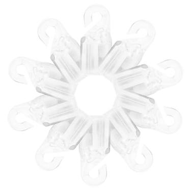 Imagem de 10 peças de ganchos de varão de substituição, acessórios de cabide de cortina para persianas verticais, ganchos de ponta de varinha, peças de reparo para varões de cortina e fácil de instalar