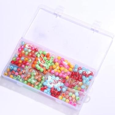 Imagem de Kit Pulseiras de Miçangas Infantil Fio Nylon e Cola 270 unid