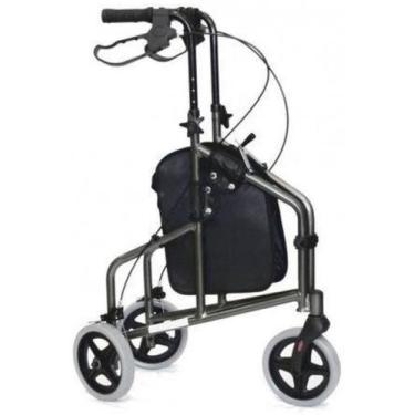 Imagem de Andador com 3 rodas robrável com cesto para Idoso Mobil