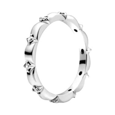 Imagem de Anel De Prata Esterlina 925 Com Pedra Coração De Vaga-lume Luminosa Ve