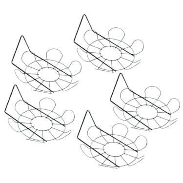 Imagem de Kit 5 Suporte Margarida de Vaso e Planta Preto Mão Francesa Arabesco Para Pendurar e Planta Na Parede De Metal Artístico de Luxo