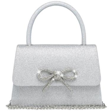 Imagem de Bolsa de noite Dasein Women Party Clutches, bolsas de casamento pratea