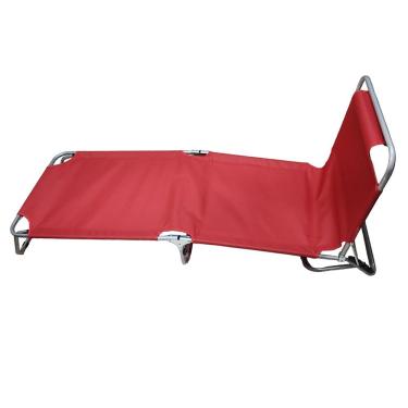 Imagem de Espreguiçadeira Reclinável Dobrável 3 Posições Vermelho