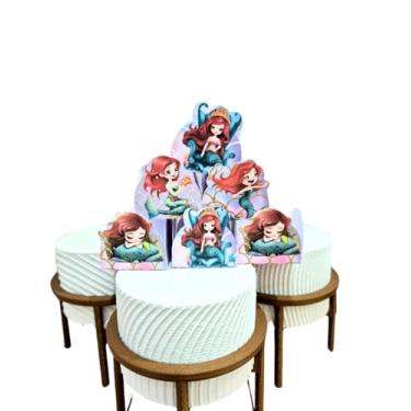 Imagem de Forminhas para Doces Tema Ariel Pequena Sereia — Decoração de Festa Infantil, Lembrancinha, Mesa de Doces Personalizada — Kit com 50 unidades