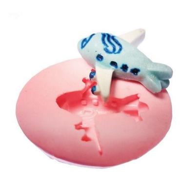 Imagem de Molde De Silicone: Avião de Brinquedo - 3,0 x 3,0 cm - Palácio Dos Mol